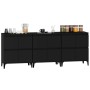 3 Stück Sperrholz Sideboards schwarz 60x35x70 cm von vidaXL, Sideboards - Ref: Foro24-3185776, Preis: 206,99 €, Rabatt: %