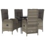 Garden dining set 5 pieces and black gray synthetic rattan cushions by vidaXL, Garden sets - Ref: Foro24-3185178, Price: 921,...