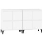 Aparadores 2 uds madera contrachapada blanco 60x35x70 cm de vidaXL, Aparadores - Ref: Foro24-3185759, Precio: 124,29 €, Descu...