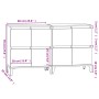 Aparadores 2 uds madera contrachapada blanco 60x35x70 cm de vidaXL, Aparadores - Ref: Foro24-3185759, Precio: 124,29 €, Descu...