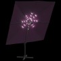 Cantilever parasol with burgundy red LEDs 400x300 cm by vidaXL, Umbrellas - Ref: Foro24-319933, Price: 253,77 €, Discount: %