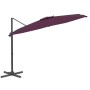 Cantilever parasol with burgundy red LEDs 400x300 cm by vidaXL, Umbrellas - Ref: Foro24-319933, Price: 253,77 €, Discount: %