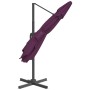 Cantilever parasol with burgundy red LEDs 400x300 cm by vidaXL, Umbrellas - Ref: Foro24-319933, Price: 253,77 €, Discount: %