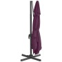 Cantilever parasol with burgundy red LEDs 400x300 cm by vidaXL, Umbrellas - Ref: Foro24-319933, Price: 253,77 €, Discount: %