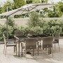 Garden dining set 7 pieces and gray synthetic rattan cushions by vidaXL, Garden sets - Ref: Foro24-3184984, Price: 491,01 €, ...