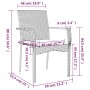 7-teiliges Garten-Esszimmerset und Kissen synthetisches Rattangrau von vidaXL, Gartensets - Ref: Foro24-3184984, Preis: 491,0...