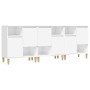 Sideboards 3 pcs white plywood 60x35x70 cm by vidaXL, Sideboards - Ref: Foro24-3185735, Price: 227,99 €, Discount: %