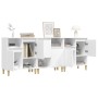 Sideboards 3 pcs white plywood 60x35x70 cm by vidaXL, Sideboards - Ref: Foro24-3185735, Price: 227,99 €, Discount: %