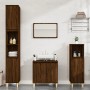 3-piece bathroom furniture set in brown oak plywood by vidaXL, Bathroom furniture - Ref: Foro24-3185588, Price: 186,38 €, Dis...