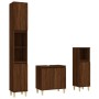 3-piece bathroom furniture set in brown oak plywood by vidaXL, Bathroom furniture - Ref: Foro24-3185588, Price: 186,38 €, Dis...