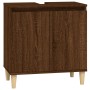 3-piece bathroom furniture set in brown oak plywood by vidaXL, Bathroom furniture - Ref: Foro24-3185588, Price: 186,38 €, Dis...