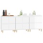 Sideboards 3 Stück Sperrholz glänzend weiß 60x35x70 cm von vidaXL, Sideboards - Ref: Foro24-3185769, Preis: 194,39 €, Rabatt: %