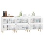 Sideboards 3 Stück Sperrholz glänzend weiß 60x35x70 cm von vidaXL, Sideboards - Ref: Foro24-3185769, Preis: 194,39 €, Rabatt: %