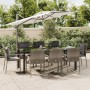 Garden dining set 9 pieces and black gray synthetic rattan cushions by vidaXL, Garden sets - Ref: Foro24-3185118, Price: 721,...