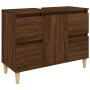 3-piece bathroom furniture set made of brown oak plywood by vidaXL, Bathroom furniture - Ref: Foro24-3185604, Price: 227,70 €...