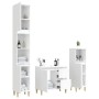 Set de muebles baño 3 pzas madera contrachapada blanco brillo de vidaXL, Muebles de baño - Ref: Foro24-3185537, Precio: 261,0...