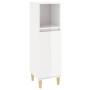 Bathroom furniture set, 3 pieces, plywood, glossy white by vidaXL, Bathroom furniture - Ref: Foro24-3185537, Price: 261,05 €,...