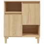 Aparadores 2 uds madera contrachapada roble Sonoma 60x35x70 cm de vidaXL, Aparadores - Ref: Foro24-3185722, Precio: 138,34 €,...