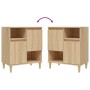 Aparadores 2 uds madera contrachapada roble Sonoma 60x35x70 cm de vidaXL, Aparadores - Ref: Foro24-3185722, Precio: 138,34 €,...