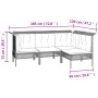 Set de muebles de jardín 13 pzas y cojines ratán sintético gris de vidaXL, Conjuntos de jardín - Ref: Foro24-3187585, Precio:...