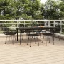 7-piece black synthetic rattan garden dining set by vidaXL, Garden sets - Ref: Foro24-3157871, Price: 567,99 €, Discount: %