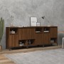 Sideboards 3 pcs oak brown plywood 60x35x70 cm by vidaXL, Sideboards - Ref: Foro24-3185750, Price: 211,36 €, Discount: %