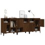 Sideboards 3 pcs oak brown plywood 60x35x70 cm by vidaXL, Sideboards - Ref: Foro24-3185750, Price: 199,99 €, Discount: %