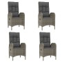 5-piece garden dining set with gray synthetic rattan cushions by vidaXL, Garden sets - Ref: Foro24-3185040, Price: 955,26 €, ...