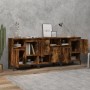 Display cabinets 3 units plywood smoked oak 60x35x70 cm by vidaXL, Sideboards - Ref: Foro24-3185748, Price: 214,76 €, Discoun...