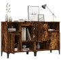 Sideboards 2 units smoked oak plywood 60x35x70 cm by vidaXL, Sideboards - Ref: Foro24-3185732, Price: 145,26 €, Discount: %