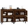 Sideboards 2 pcs brown oak plywood 60x35x70 cm by vidaXL, Sideboards - Ref: Foro24-3185766, Price: 138,67 €, Discount: %