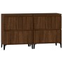 Sideboards 2 Stück braunes Eichensperrholz 60x35x70 cm von vidaXL, Sideboards - Ref: Foro24-3185766, Preis: 138,67 €, Rabatt: %