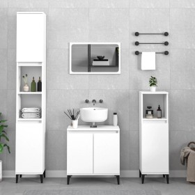 3-piece bathroom furniture set made of white plywood by vidaXL, Bathroom furniture - Ref: Foro24-3185589, Price: 206,58 €, Di...