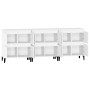 Sideboards 3 pcs white plywood 60x35x70 cm by vidaXL, Sideboards - Ref: Foro24-3185775, Price: 185,02 €, Discount: %