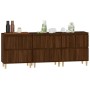 Sideboards 3 Stk. Sperrholz braune Eiche 60x35x70 cm von vidaXL, Sideboards - Ref: Foro24-3185774, Preis: 180,24 €, Rabatt: %