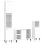 White plywood 3-piece bathroom furniture set by vidaXL, Bathroom furniture - Ref: Foro24-3185621, Price: 211,75 €, Discount: %