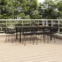 Garten-Essgruppe 9-teilig aus schwarzem synthetischem Rattan von vidaXL, Gartensets - Ref: Foro24-3157872, Preis: 738,28 €, R...