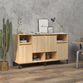 Aparadores 2 uds madera contrachapada roble Sonoma 60x35x70 cm de vidaXL, Aparadores - Ref: Foro24-3185730, Precio: 167,15 €,...