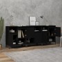 Sideboards 3 pcs black plywood 60x35x70 cm by vidaXL, Sideboards - Ref: Foro24-3185744, Price: 205,98 €, Discount: %