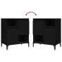 Aparadores 3 uds madera contrachapada negro 60x35x70 cm de vidaXL, Aparadores - Ref: Foro24-3185744, Precio: 206,99 €, Descue...