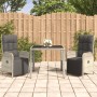 3-piece garden dining set with gray synthetic rattan cushions by vidaXL, Garden sets - Ref: Foro24-3185029, Price: 385,99 €, ...