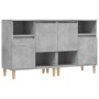 Aparadores 2 uds madera contrachapada gris hormigón 60x35x70 cm de vidaXL, Aparadores - Ref: Foro24-3185723, Precio: 138,99 €...