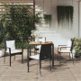 5-teiliges Gartenmöbel-Set mit schwarzen synthetischen Rattankissen von vidaXL, Gartensets - Ref: Foro24-3157964, Preis: 437,...