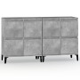 Aparadores 2 uds madera contrachapada gris hormigón 60x35x70 cm de vidaXL, Aparadores - Ref: Foro24-3185763, Precio: 143,66 €...