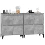 Sideboards 2 Stück betongraues Sperrholz 60x35x70 cm von vidaXL, Sideboards - Ref: Foro24-3185763, Preis: 143,99 €, Rabatt: %