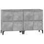 Aparadores 2 uds madera contrachapada gris hormigón 60x35x70 cm de vidaXL, Aparadores - Ref: Foro24-3185763, Precio: 143,66 €...