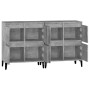 Aparadores 2 uds madera contrachapada gris hormigón 60x35x70 cm de vidaXL, Aparadores - Ref: Foro24-3185763, Precio: 143,66 €...