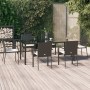 7-piece garden dining set with black synthetic rattan cushions by vidaXL, Garden sets - Ref: Foro24-3185135, Price: 565,66 €,...