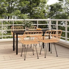 5-piece synthetic rattan garden dining set by vidaXL, Garden sets - Ref: Foro24-3157861, Price: 358,99 €, Discount: %