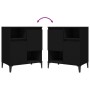 Sideboards 2 pcs black plywood 60x35x70 cm by vidaXL, Sideboards - Ref: Foro24-3185728, Price: 138,32 €, Discount: %